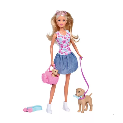 Steffi Love Puppy Walk - Kutya sétáltatás játékszett 29 cm-es