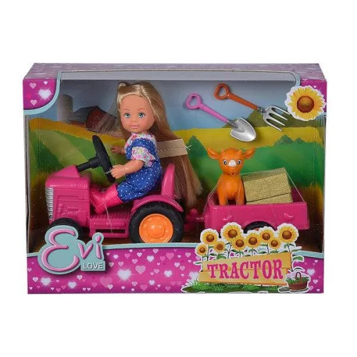 Evi Love - Traktor szett babával és kiegészítőkkel