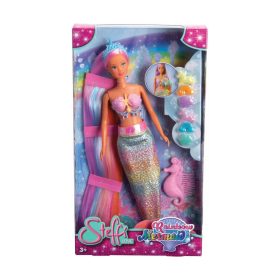   Steffi Love - Sellő játékbaba szivárványszínű extra hosszú hajjal