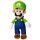Super Mario plüss figura - Luigi - 30 cm-es