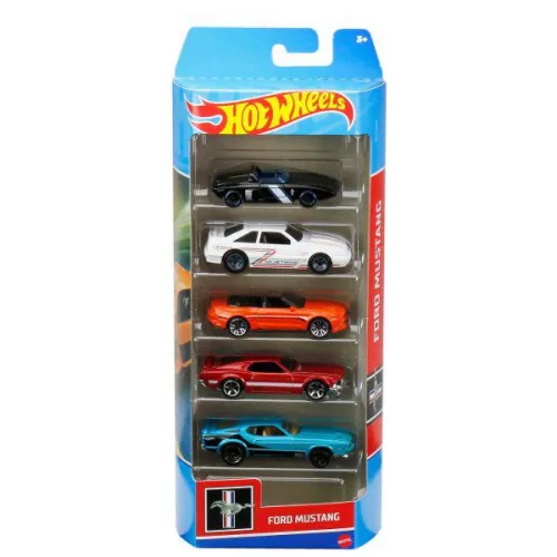 Hot Wheels Ford Mustang kisautók, 5 db-os szett