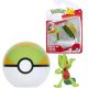 Pokémon: Clip 'N' GO akciófigura szett - Treecko Nest labdával