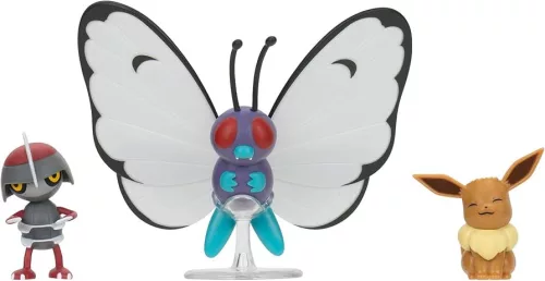Pokémon 3 db-os játékfigura csomag - Eevee, Pawniard, Butterfree