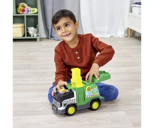 Dickie Toys: Szelektív kukásautó fény- és hanghatásokkal 30 cm-es