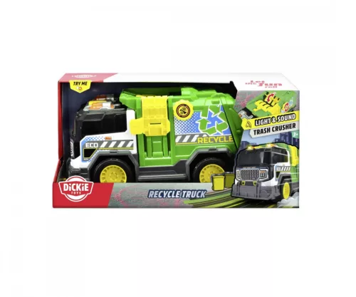 Dickie Toys: Szelektív kukásautó fény- és hanghatásokkal 30 cm-es