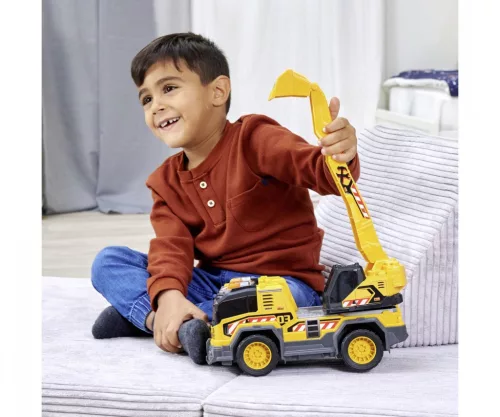 Dickie Toys: Kotrókanalas teherautó fénnyel és hanggal 30 cm-es