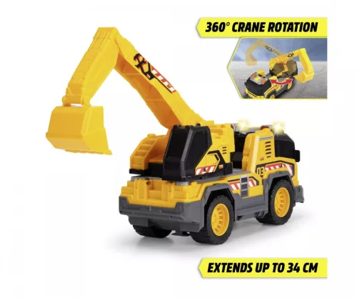 Dickie Toys: Kotrókanalas teherautó fénnyel és hanggal 30 cm-es