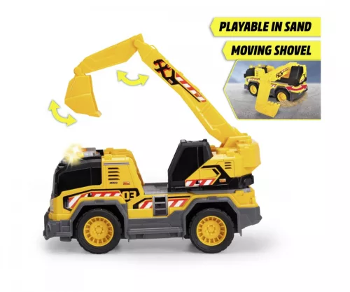 Dickie Toys: Kotrókanalas teherautó fénnyel és hanggal 30 cm-es