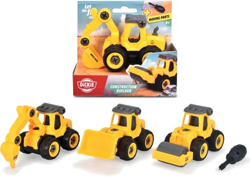 Dickie Toys: Építőipari munkagépek - többféle