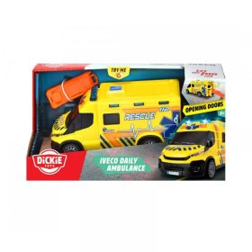   Dickie Toys - Iveco mentőautó fénnyel és hanggal 18 cm-es