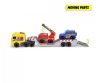 Dickie Toys: Mini SOS autószállító kamion 2 kisautóval
