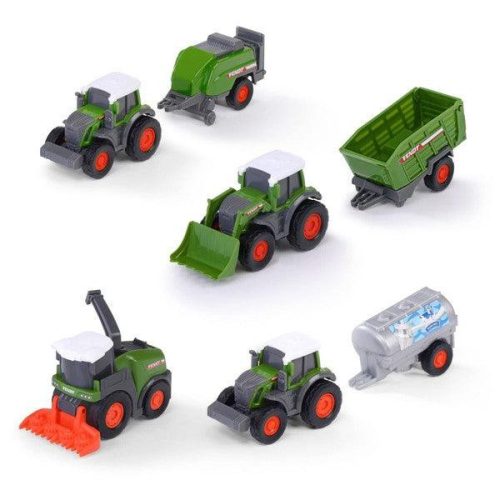 Dickie Fendt Micro Team - mezőgazdasági járművek, 3 db-os szett - többféle