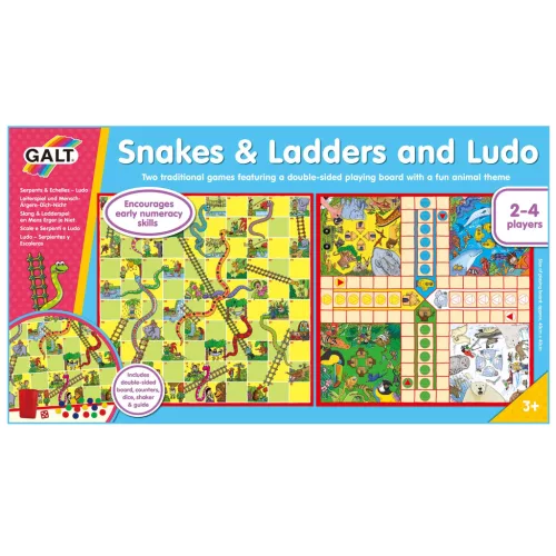 Galt - Kígyók & létrák és Ludo társasjáték