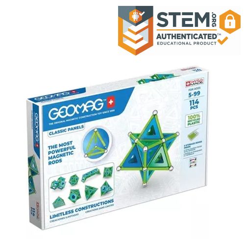Geomag Green Line Classic Panel 114 db-os mágneses építőjáték