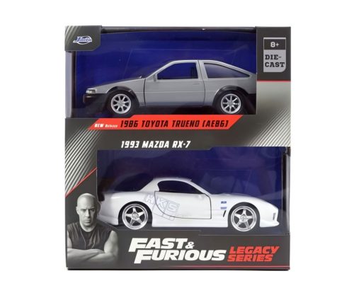 Fast and Furious fém játékautó 2 db-os, többféle