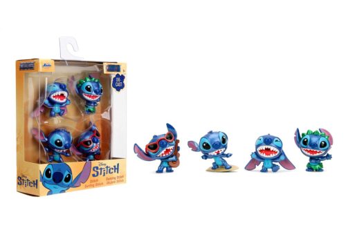 Disney: Stitch fém mini játékfigura szett 4 db-os