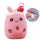 BobaTea gyümölcsös plüss 12 cm-es - eper