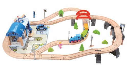 Bino Fából készült sínút híddal, 90 db