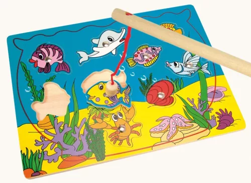 Bino Fa mágneses horgászós formapuzzle