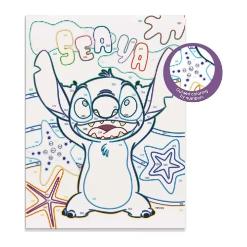 Disney: Stitch HappiHobbi számfestő készlet kerettel