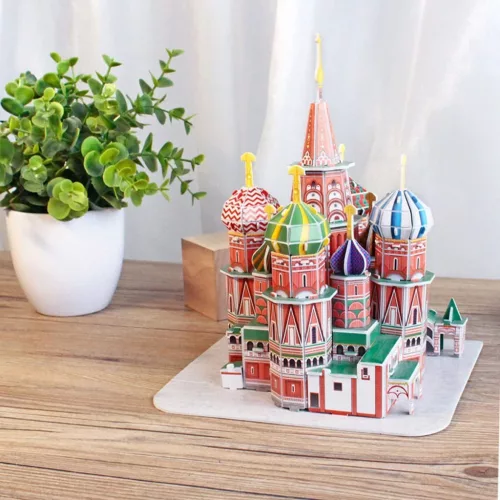 CubicFun 3D-s puzzle 92 db-os - Boldog Vazul-székesegyház, Moszkva