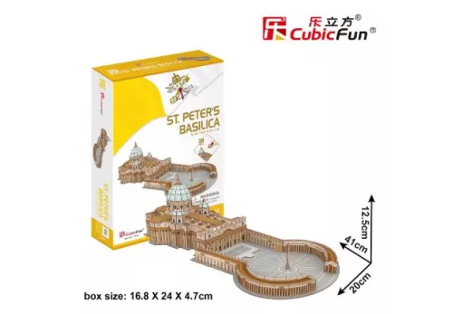 CubicFun 3D-s puzzle 68 db-os - Szent Péter-bazilika, Vatikán
