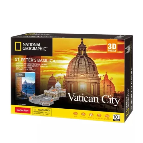 CubicFun 3D-s puzzle 101 db-os - NatGeo City Traveller - Vatikán 