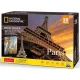 CubicFun: Eiffel torony 3D-s puzzle 80 db-os, National Geographic fotóalbummal 