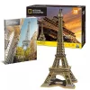 CubicFun: Eiffel torony 3D-s puzzle 80 db-os, National Geographic fotóalbummal 