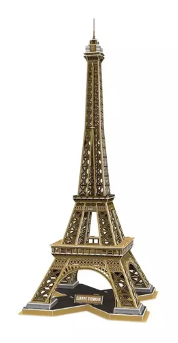 CubicFun: Eiffel torony 3D-s puzzle 80 db-os, National Geographic fotóalbummal 