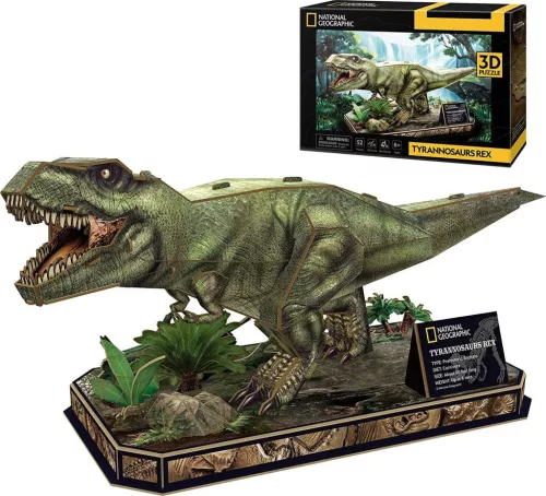 CubicFun 3D-s puzzle 52 db-os - National Geographic - T-Rex