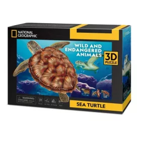   CubicFun 3D-s puzzle 31 db-os - National Geographic - Teknős