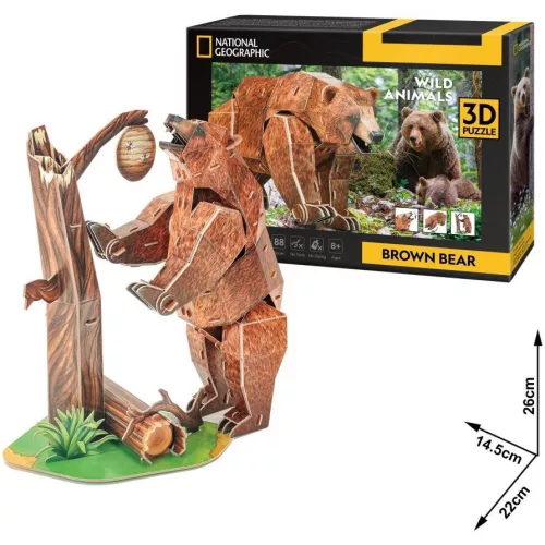 CubicFun 3D-s puzzle 88 db-os - National Geographic - Barnamedve