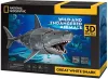 CubicFun 3D-s puzzle 78 db-os - National Geographic - Nagy fehér cápa