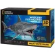 CubicFun 3D-s puzzle 78 db-os - National Geographic - Nagy fehér cápa
