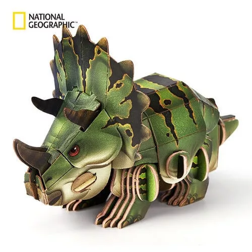 CubicFun 3D-s puzzle 61 db-os - NatGeo Kids – Mini Triceratops