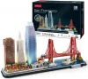 CubicFun: San Francisco 3D-s puzzle LED világítással 90 db-os