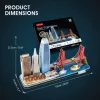 CubicFun: San Francisco 3D-s puzzle LED világítással 90 db-os