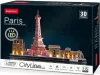 CubicFun: Párizs 3D-s puzzle LED világítással 115 db-os