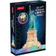 CubicFun: Szabadság-szobor 3D puzzle LED világítással 79 db-os – éjszakai kiadás