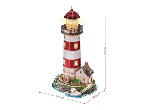 CubicFun: Világítótorony 3D-s puzzle LED világítással 72 db-os