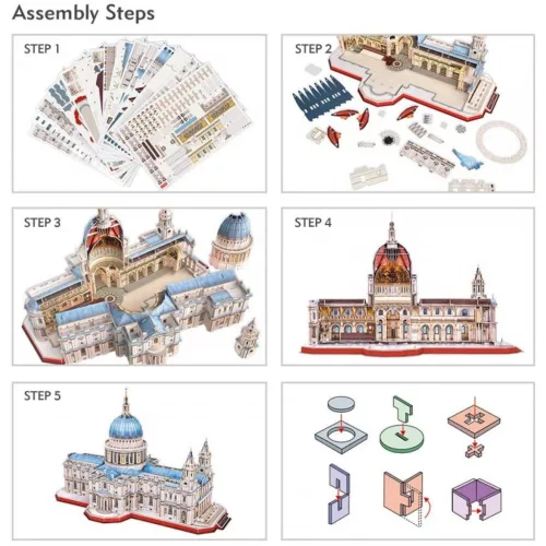CubicFun: Szent Pál székesegyház 3D-s puzzle 643 db-os