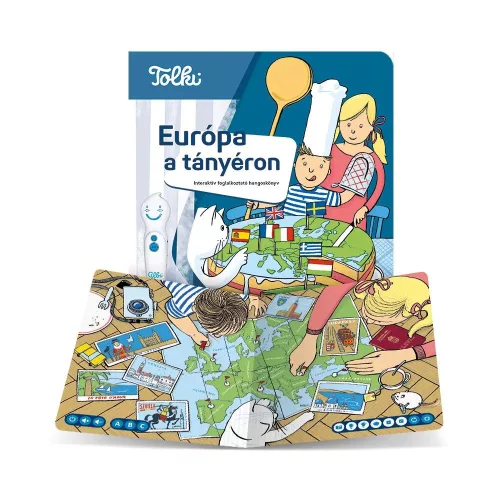 Tolki: Európa a tányéron - Interaktív foglalkoztató hangoskönyv - Kiegészítő toll nélkül