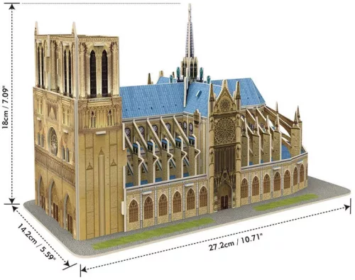 CubicFun: 3D puzzle - Notre Dame 53 db-os