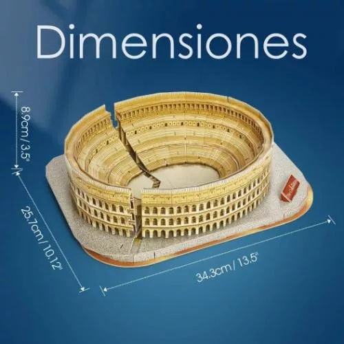CubicFun: Colosseum 3D puzzle 131 db-os, National Geographic fotóalbummal