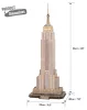 CubicFun: Empire State Building 3D-s puzzle 66 db-os, National Geographic fotóalbummal 