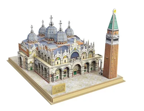 CubicFun: Szent Márk tér 3D puzzle 107 db-os, National Geographic fotóalbummal