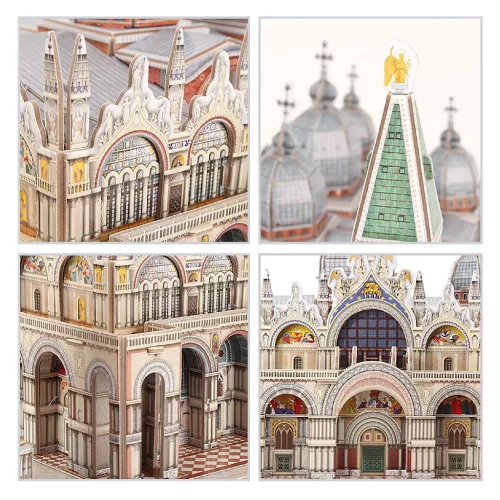 CubicFun: Szent Márk tér 3D puzzle 107 db-os, National Geographic fotóalbummal