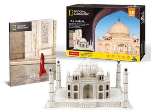 CubicFun: Taj Mahal 3D puzzle 87 db-os, National Geographic fotóalbummal