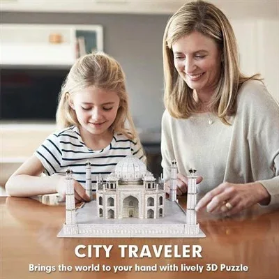 CubicFun: Taj Mahal 3D puzzle 87 db-os, National Geographic fotóalbummal